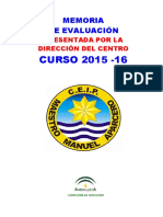 Memoria Curso 2015-16 Direccion