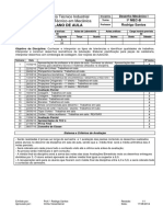 Planejamento Técnico - Desenho Mecânico 1 - 1º MEC-B