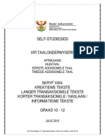 Afrikaans Self - Studiegids Skryf Julie 2010