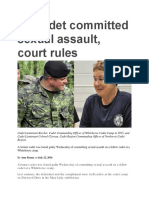 22 Jul 2016 - Cadet Receives Unwanted Oral Sex at Summer Camp, Court Rules