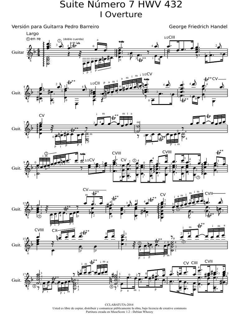 Handel-Clasical Guitar | PDF | Copyright Law | Law