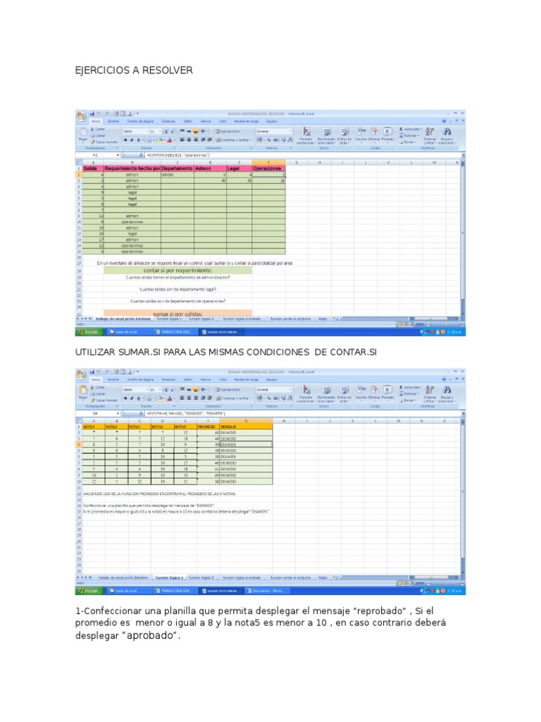 Ejercicios A Resolver | PDF