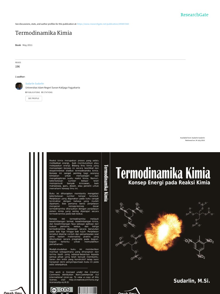 Termodinamika Kimia &quot;Konsep Energi Pada Reaksi Kimia&quot;