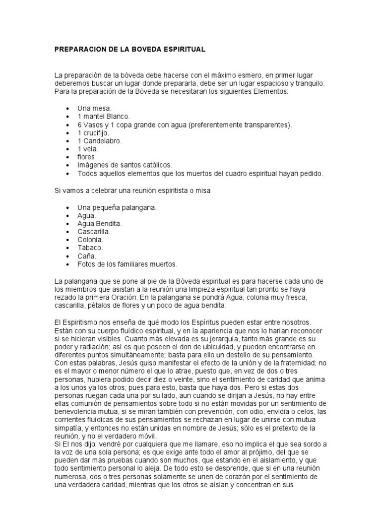 La Boveda Espiritual Pdf Religión Y Creencia