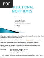 Inflection Morpheme