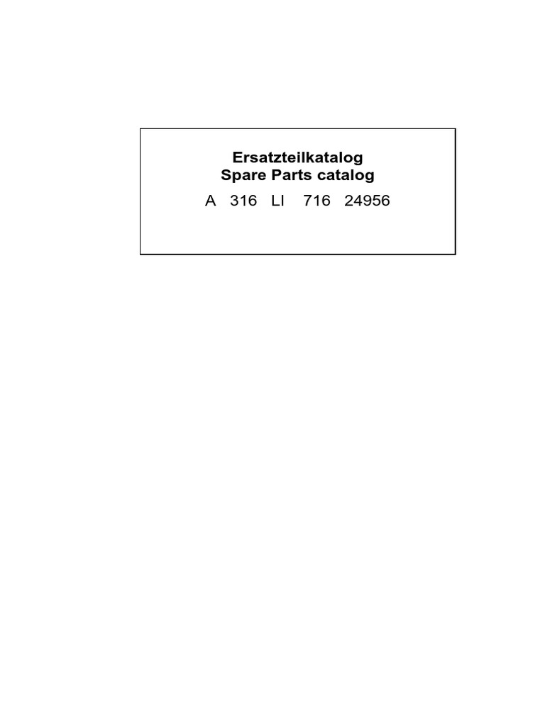 Liebher A 316 Material Handler Excavator, PDF, Mechanical Engineering