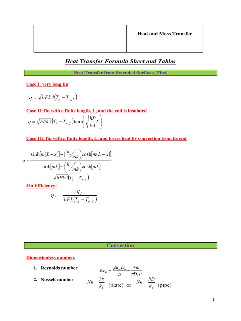 Heat and Mass Transfer Heat Transfer For PDF | PDF | Thermodynamics ...