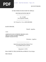 Randy Spencer v. Assistant State Attorney Melissa Olin, 11th Cir. (2015)