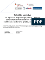 Tehnicko Uputstvo Digitalno Potpisivanje Dokumenata PDF