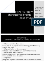 Western Energy Incorporation: Case Study