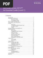 Microsoft Access 2013™ An Essential Guide (Level 1) : IT Training
