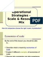 Operational Strategies - Scale & Resource Mix Operational Strategies - Scale & Resource Mix