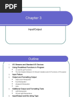 Chapter 3 Input Output - C++