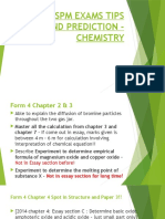 2015 SPM Exams Tips and Prediction - Chemistry