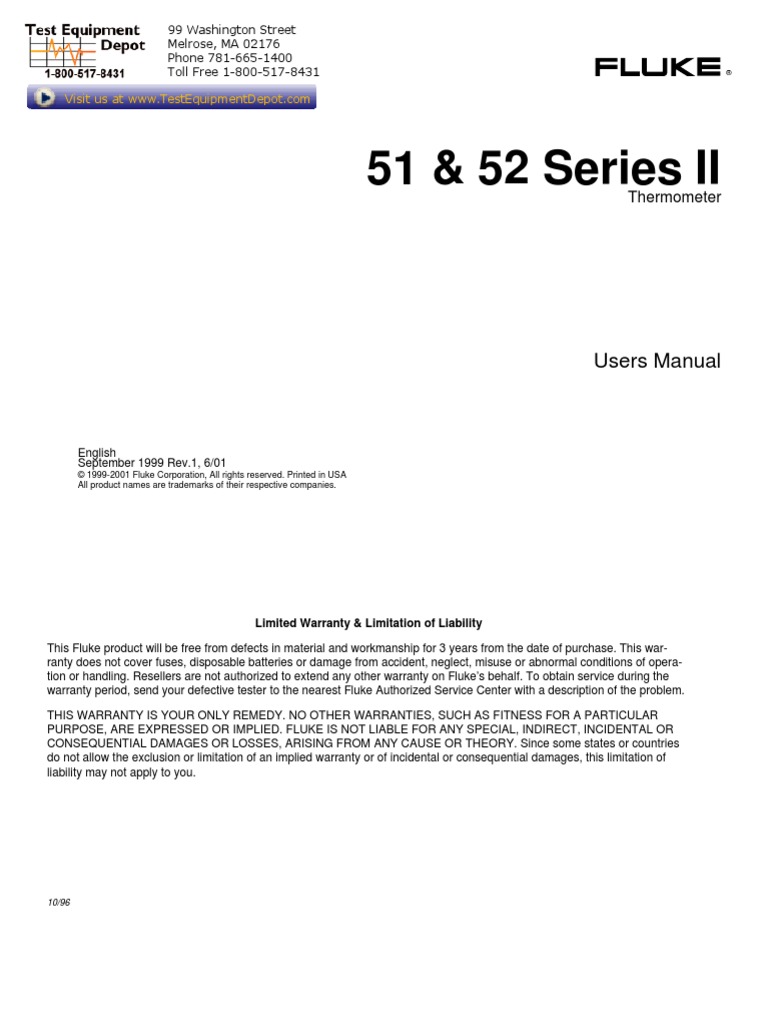 51 & 52 Series II: Users Manual | PDF | Technology & Engineering