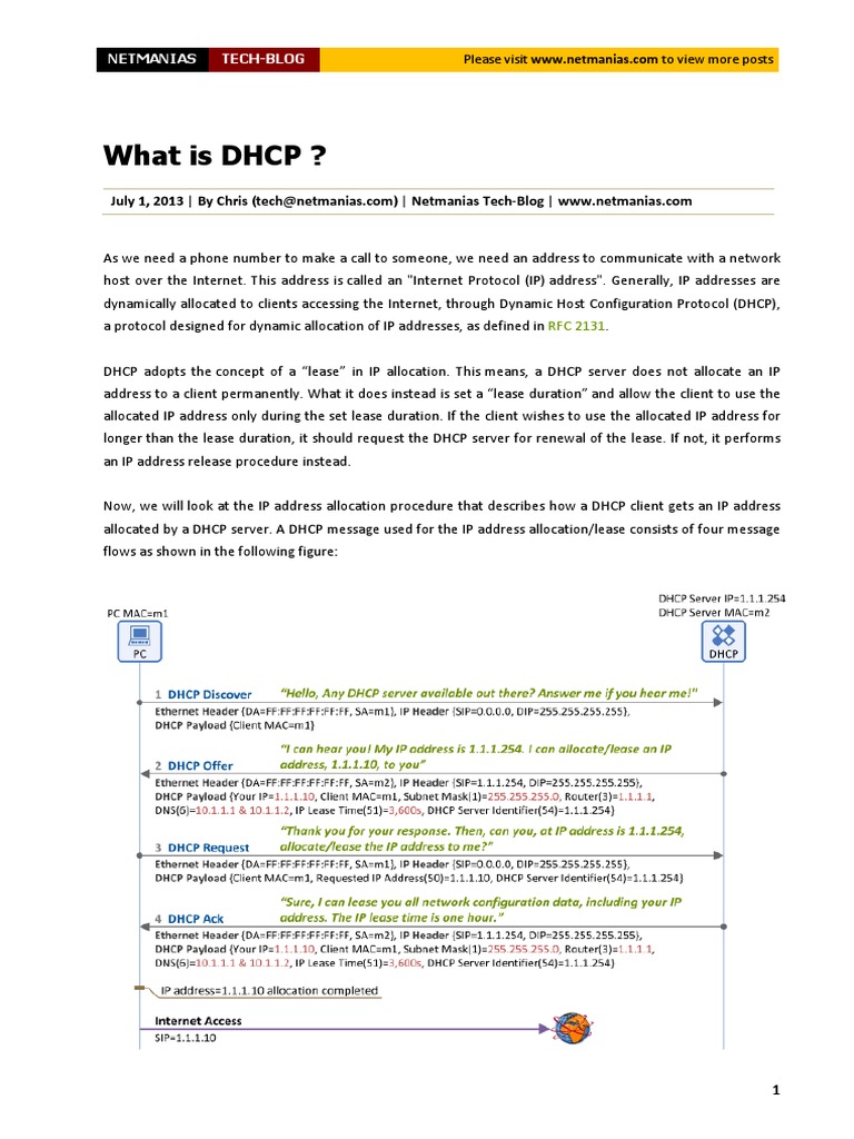 What Is DHCP (En) | PDF | Ip Address | Networking Standards