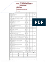 University of Delhi: Sr. No. Paper Code Paper Name Sem