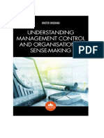 Understanding Management Control and Organisational Sense-Making