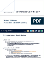 Biosimilars - So Where Are We in The EU?: Robert Williams