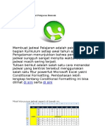 Menandai Jadwal Yang Bentrok