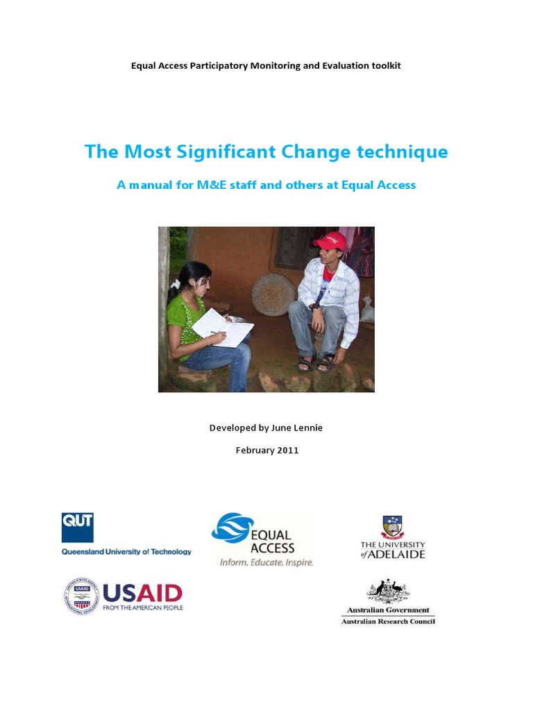 Most Significant Change Technique Guide | PDF | Storytelling | Evaluation