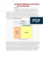 Cómo Construir Rúbricas o Matrices de Valoración