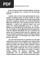 Mem -Minhas Lembranças Escola