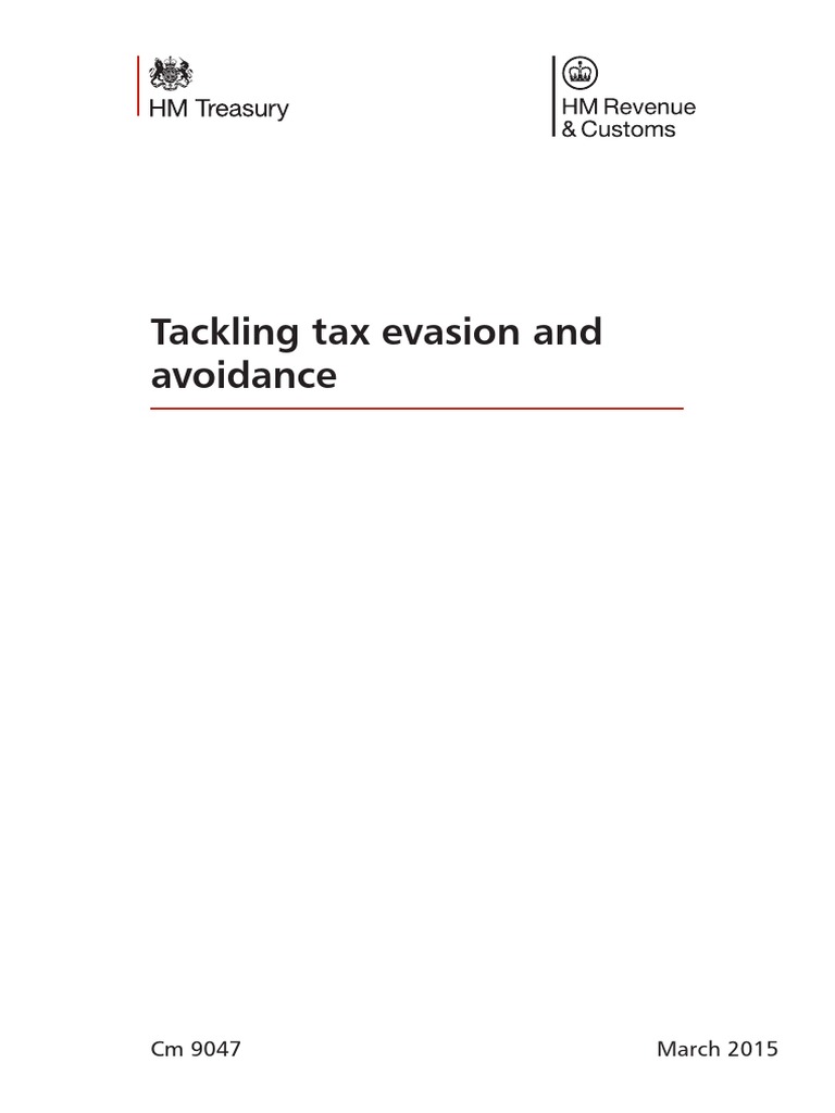 Tax Evasion Tax Avoidance Tax Evasion