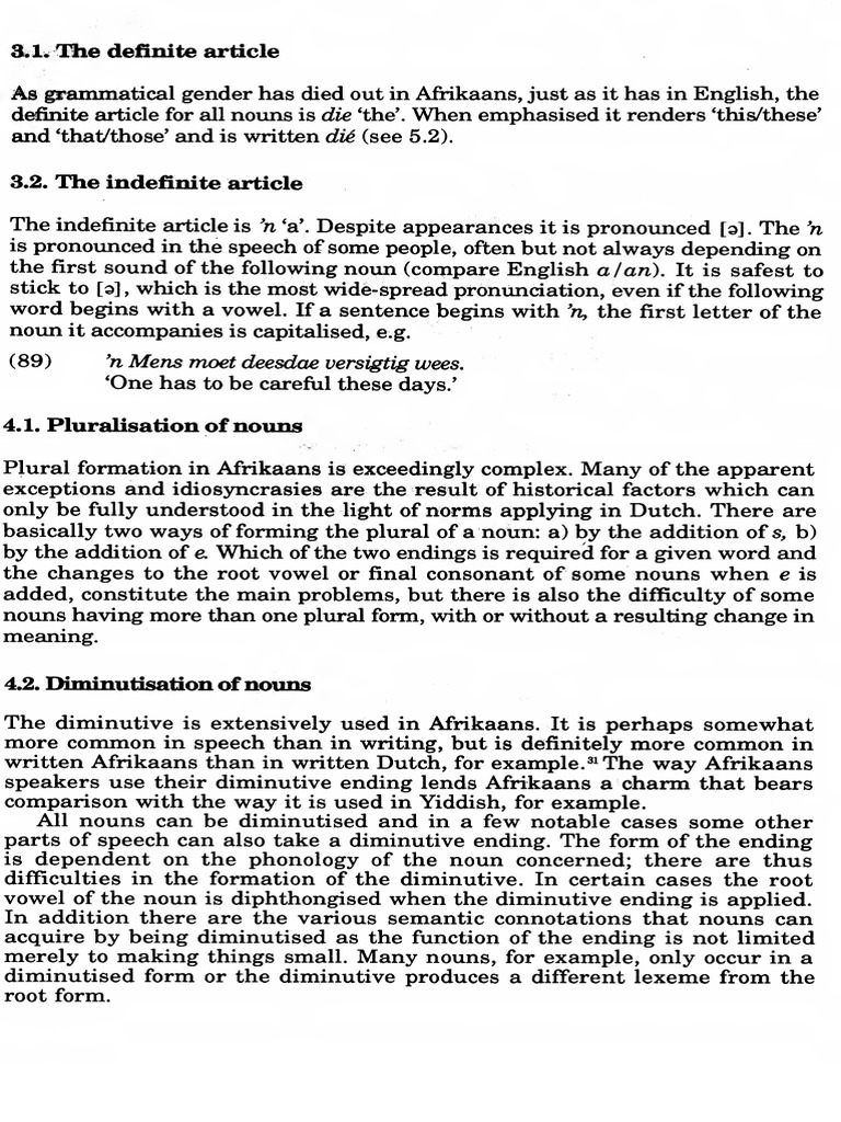 Afrikaans Grammar Clause Perfect (Grammar) Free 30day Trial Scribd