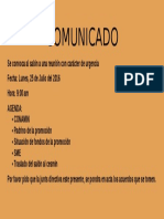 Comunicado