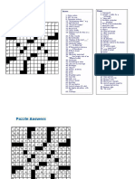 Crossword Puzzle: Across Down