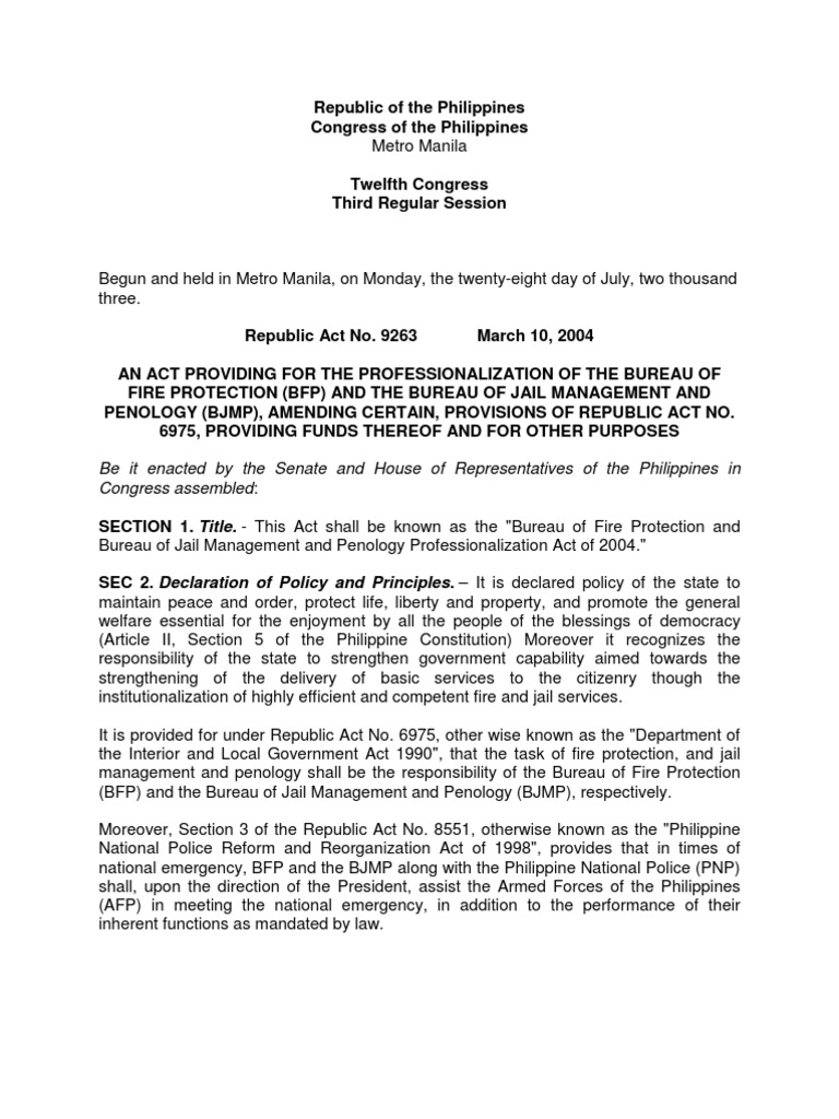 Ra 9263 | PDF | Inspector | Academic Degree