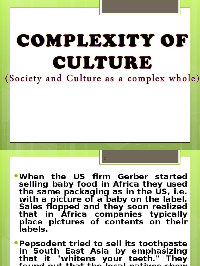 Complexity of Culture Edited  PDF