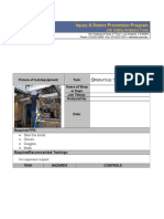 Injury & Illness Prevention Program: Job Safety Analysis Form