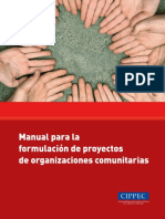 215 Manual Para La Formulacion de Proyectos de Organizaciones Comunitarias