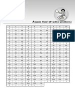 Nswer Sheet (Practice Problems) : Rotational Motion