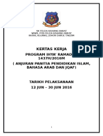 Kertas Kerja Ihya' Ramadan 2016