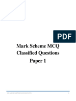 Mark Scheme MCQ Paper 1 PDF