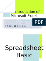 The Introduction of Microsoft Excel