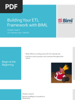 Building Your ETL Framework With BIML