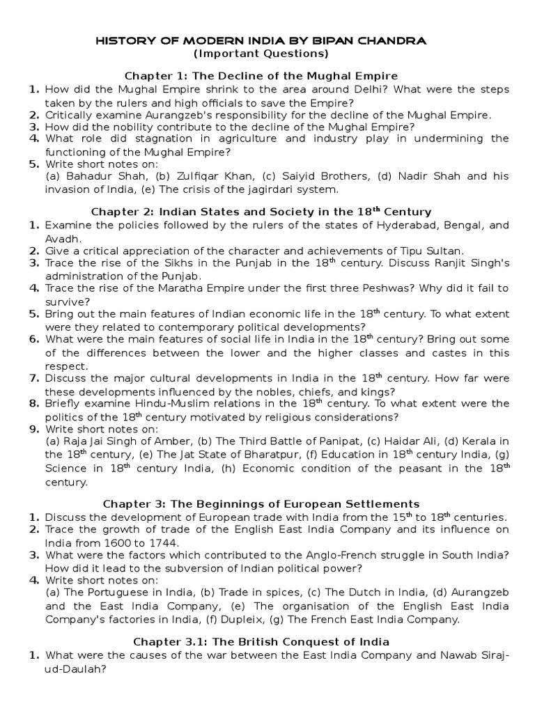 (Print) History of Modern India by Bipan Chandra | PDF | British Raj ...