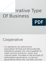 Cooperative Type of Business