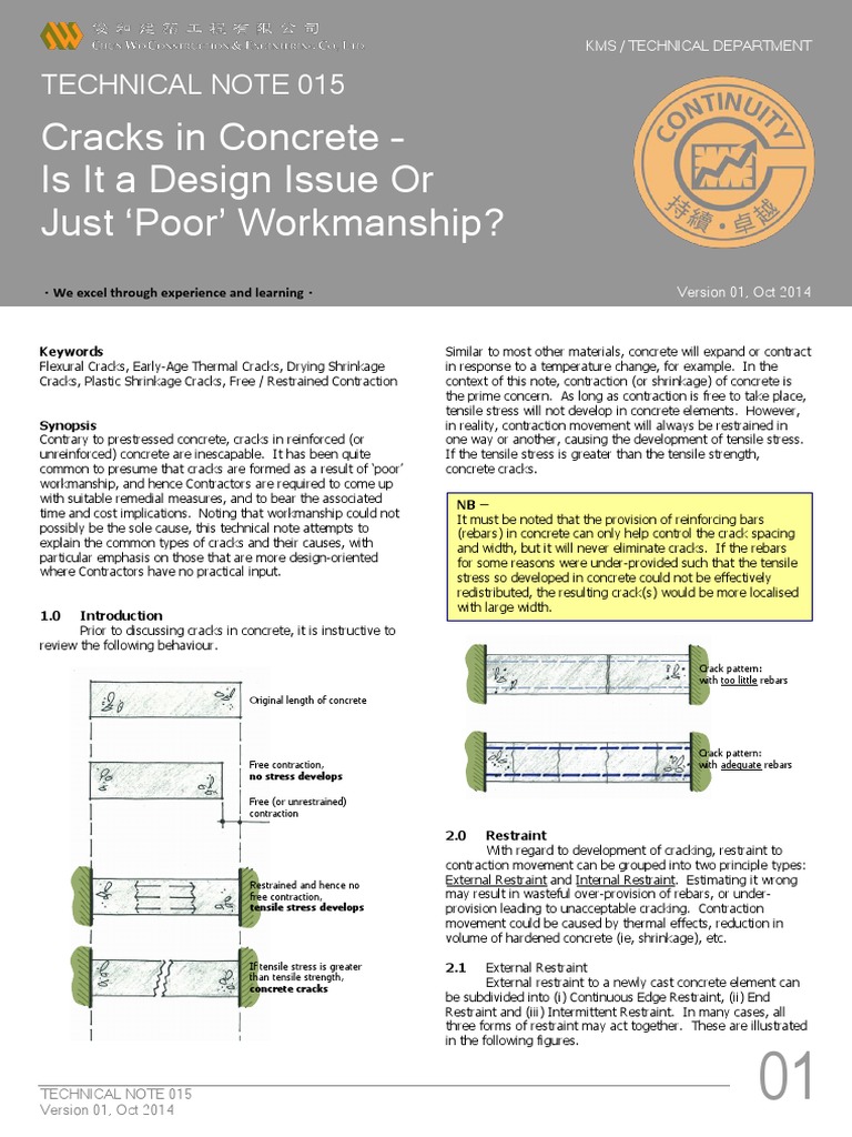 Technical Guidance Note : Reading Reinforced Concrete – PHXN