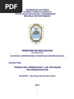 Modulo de Teorias Del Aprendizaje y Los Enfoques Psicopedagogicos - 2014