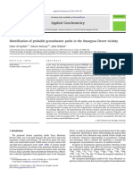 Identification of probable groundwater paths in the Amargosa Desert vicinity