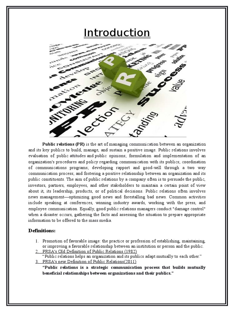 Public Relations | PDF | Public Relations | Crisis Management