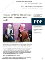 Human-Centered Design Helps Media Help Refugee Camp Youth - JSK