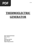 A Thermoelectric Generator 