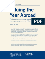 ERASMUS REPORT Valuing The Year Abroad