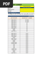 Store Audit Sheet: If Shop Is Not On Drop List Manually Encode Fields and Inform Your BW